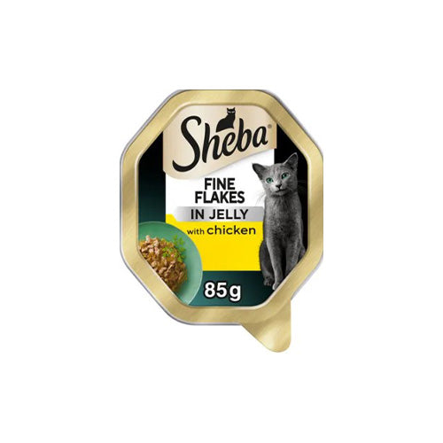 Sheba Fine Flakes with Chicken in Jelly 22 x 85g Trays