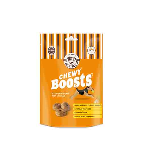 Laughing Dog Chewy Boosts With Chicken 5 x 125g Packs