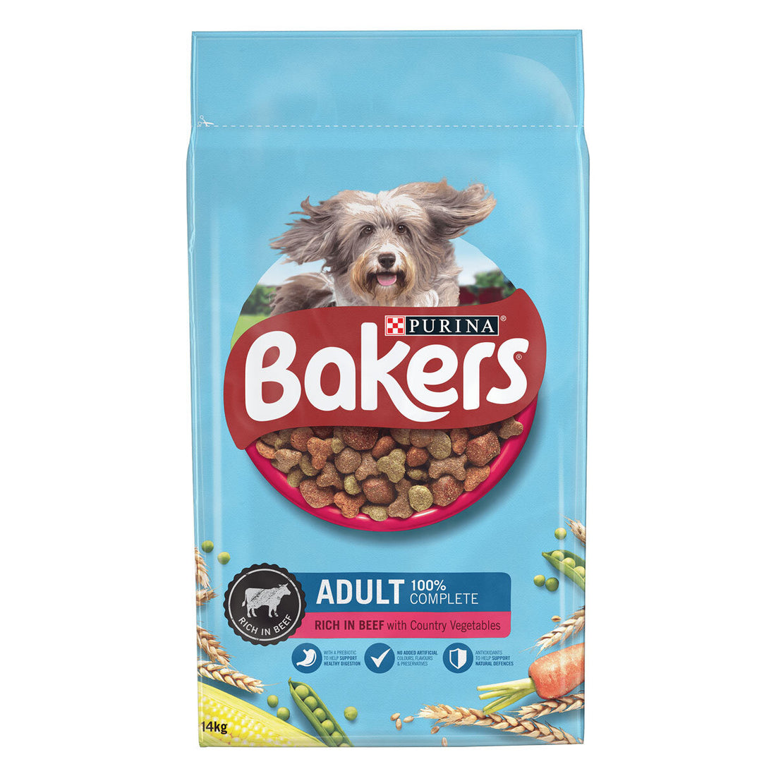 Bakers Adult With Beef &amp; Vegetable 14kg