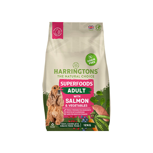 Harringtons Adult Superfoods Salmon &amp; Vegetables 12kg Dry Dog Food