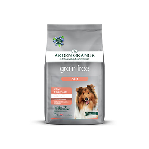 Arden Grange Grain Free Adult Salmon &amp; Superfoods 12kg Dry Dog Food