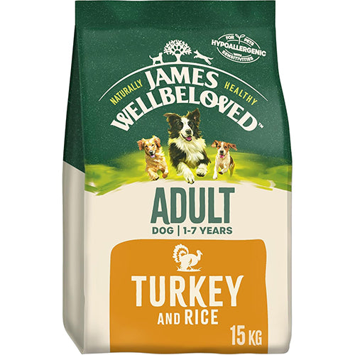 James Wellbeloved Adult Turkey &amp; Rice 15kg