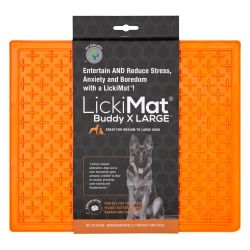 Lickimat Buddy Orange Dog Feeding Mats