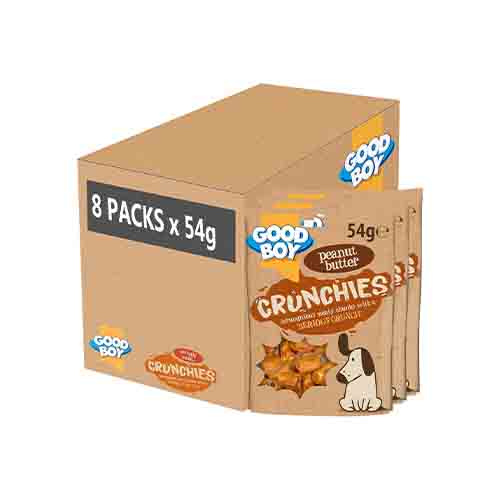 Good Boy Crunchies Peanut Butter 8 x 54g Packs