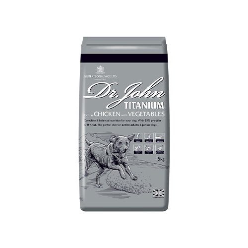 Dr. John Titanium Chicken &amp; Vegetable 15kg Dry Dog Food