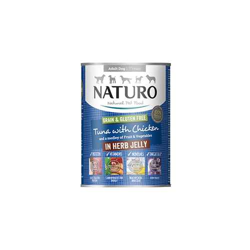 Naturo Tuna With Chicken in Herb Jelly 12 x 390g