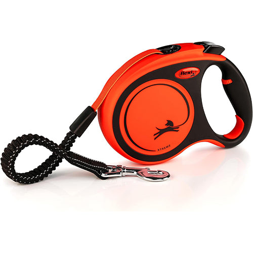 Flexi Xtreme Retractable Tape Leash Orange