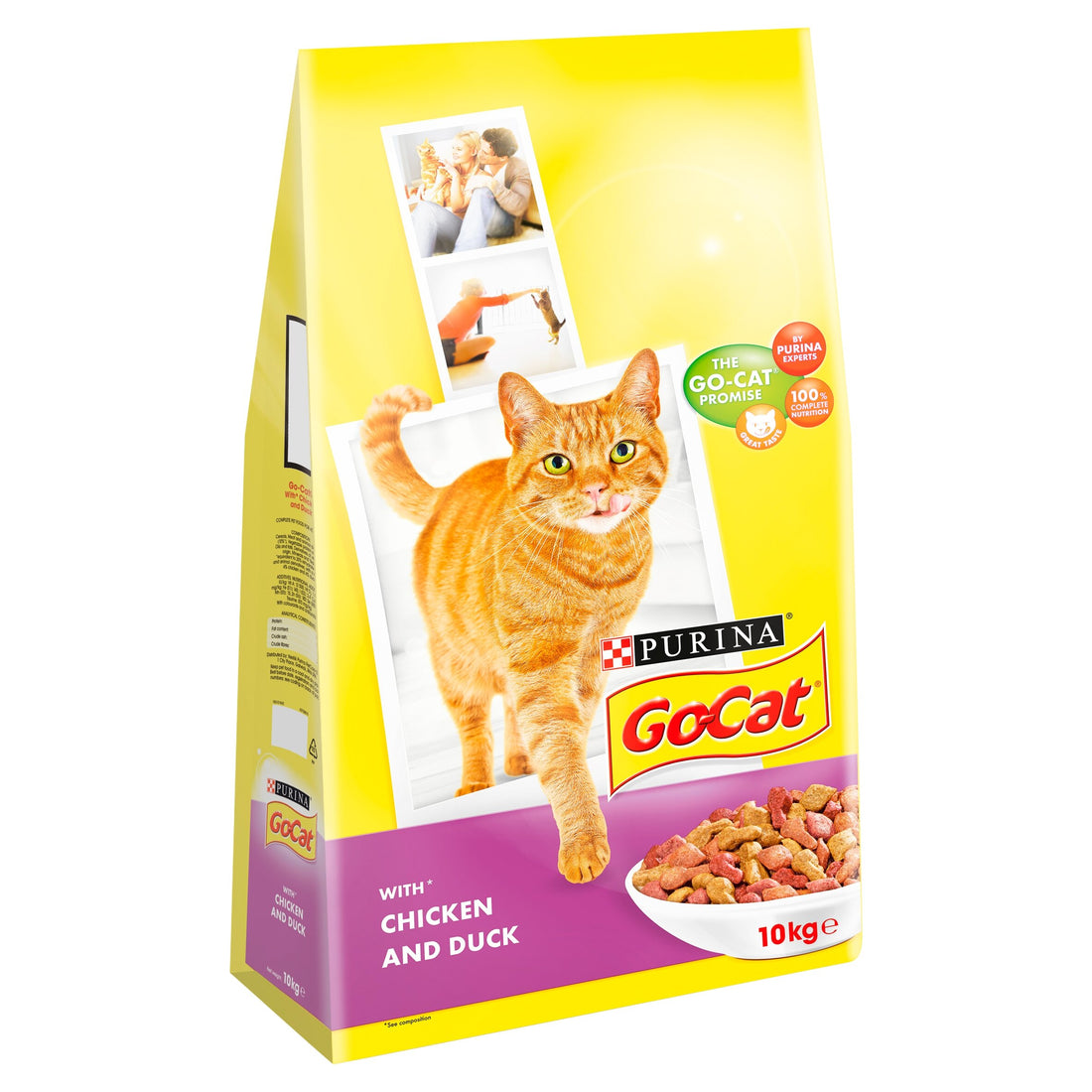 Purina Go-Cat Adult With Chicken and Duck 10Kg