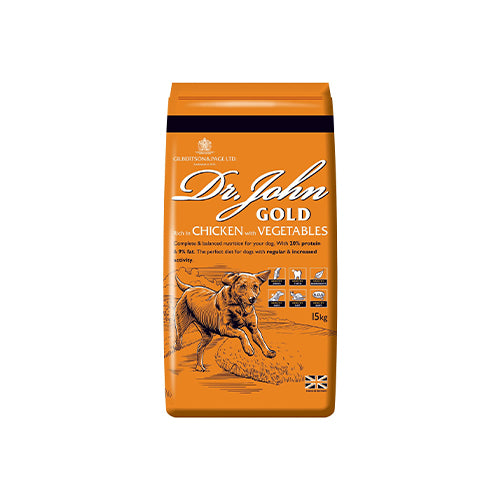 Dr. John Gold Chicken &amp; Vegetable 15kg Dry Dog Food