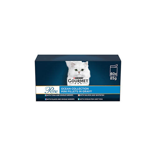 Purina Gourmet Perle Ocean Collection Mini Fillets In Gravy 60 x 85g
