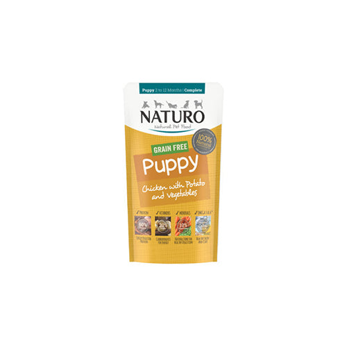 Naturo Puppy With Chicken, Potato &amp; Vegetables 8 x 150g Pouches