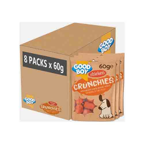 Good Boy Crunchies Chicken 8 x 60g Packs