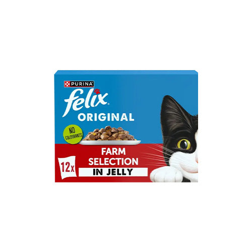 FELIX Original Farm Selection In Jelly 48 x 85g