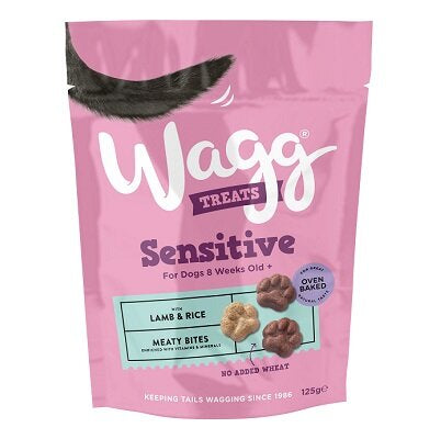 Wagg Sensitive Treats Meaty Bites With Lamb &amp; Rice 7x125g