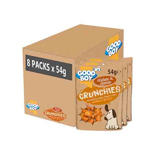 Good Boy Crunchies Chicken &amp; Cheese 8 x 54g Packs