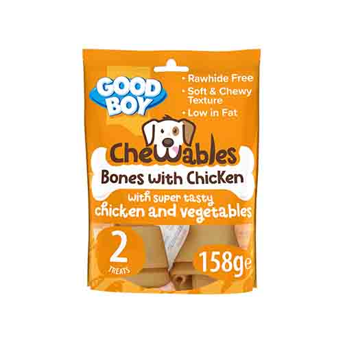 Good Boy Chewables Medium Bones With Chicken