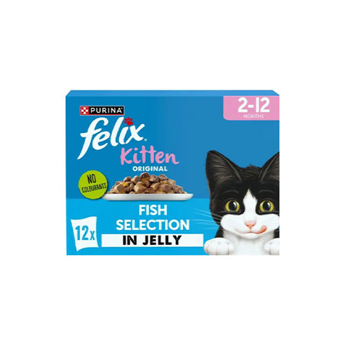 FELIX Original Kitten Fish Selection in Jelly 48 x 85g