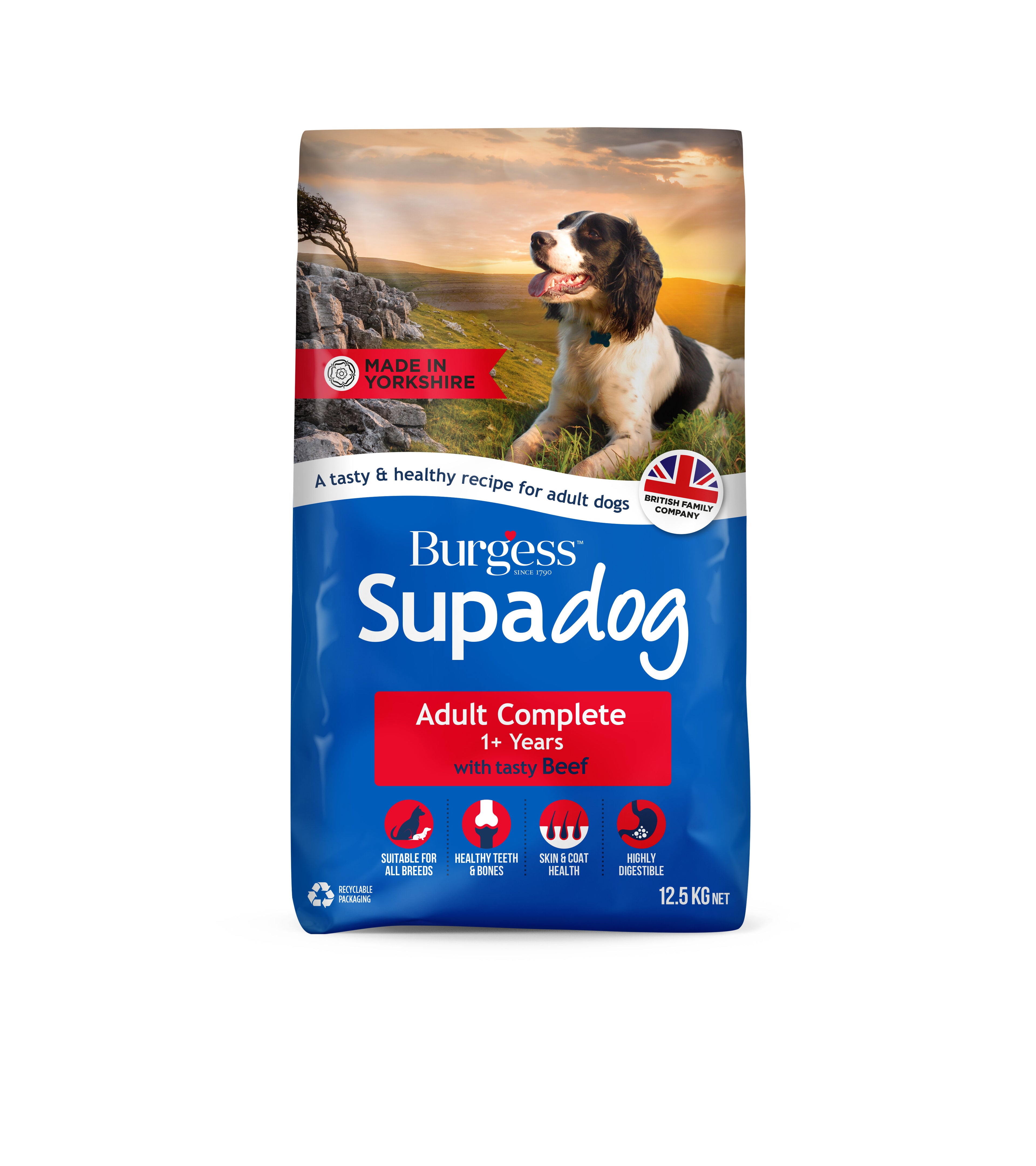 Burgess Supadog Adult Complete Beef 12.5kg