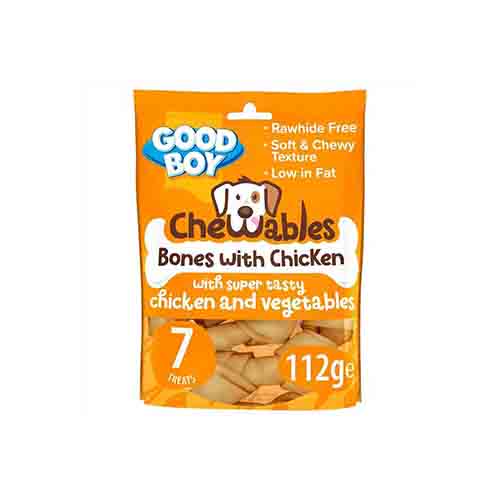 Good Boy Chewables Mini Bones With Chicken