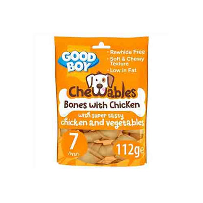 Good Boy Chewables Mini Bones With Chicken