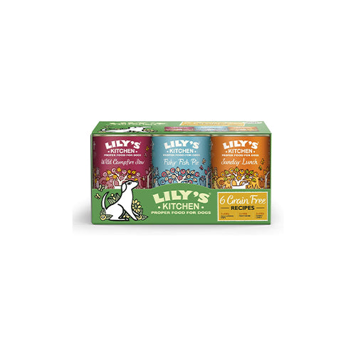 Lily's Kitchen Grain Free Recipe Variety Pack 6 x 400g Tins