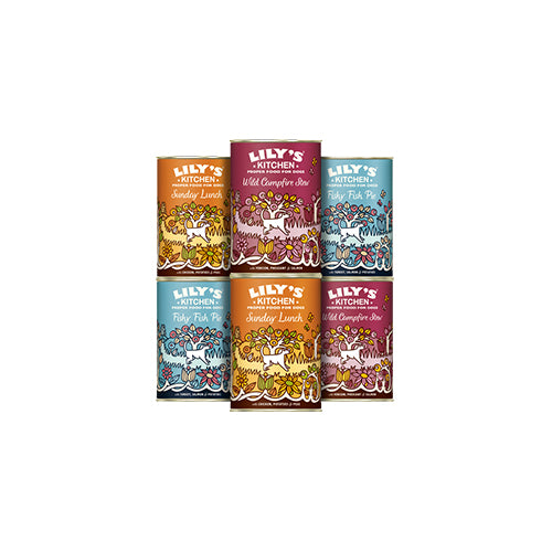 Lily's Kitchen Grain Free Recipe Variety Pack 6 x 400g Tins