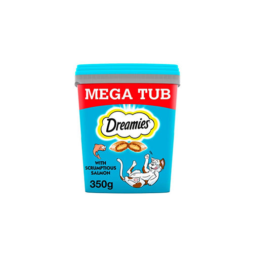 Dreamies Mega Tub With Salmon 350g