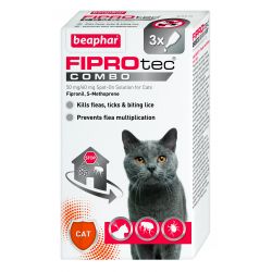 Beaphar Spot on Fiprotec Combo For Cats 3 Pipettes