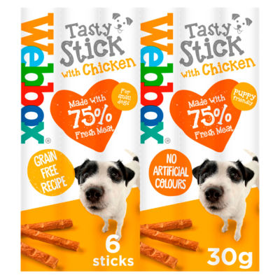 Webbox Dogs Delight Chicken Sticks 12 x 6 Pack