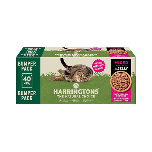 Harringtons Cat Mixed Selection In Jelly 40 X 85g