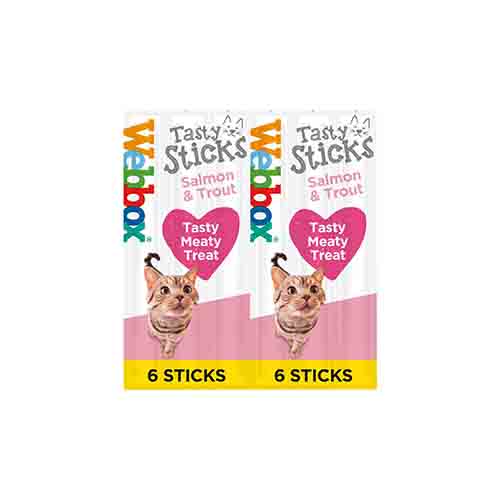 Webbox Tasty Sticks Salmon and Trout 25 x 6 Pack