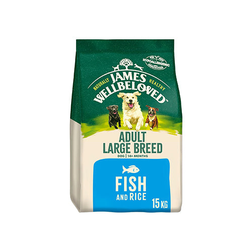 James Wellbeloved Adult Dog Large Breed Fish &amp; Rice 15kg Dry Dog Food