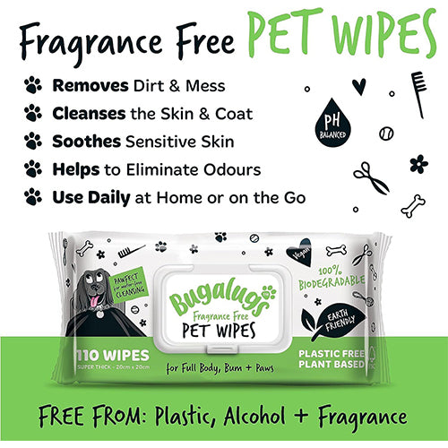 Fragrance Free Pet Wipes