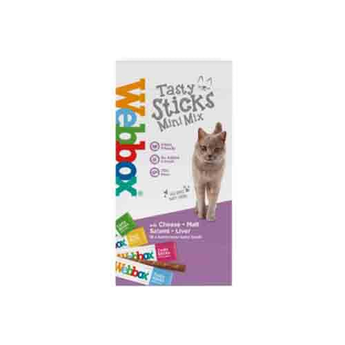 Webbox 16 Tasty Sticks - Pack of 10 - Cat Delights Mini Mix