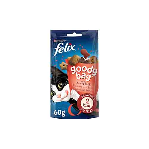 Felix Goody Bag Mixed Grill Flavoured 8 x 60g Packs