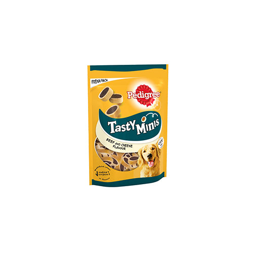 Pedigree Tasty Minis Cheese &amp; Beef Nibbles 8 x 140g