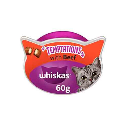 Whiskas Temptation With Beef  8 x 60g Packs