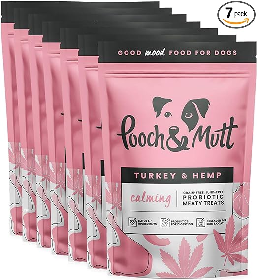 Pooch & Mutt Treats Calming with Turkey & Hemp 7 x 120g