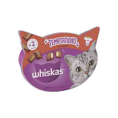 Whiskas Temptation With Beef  8 x 60g Packs