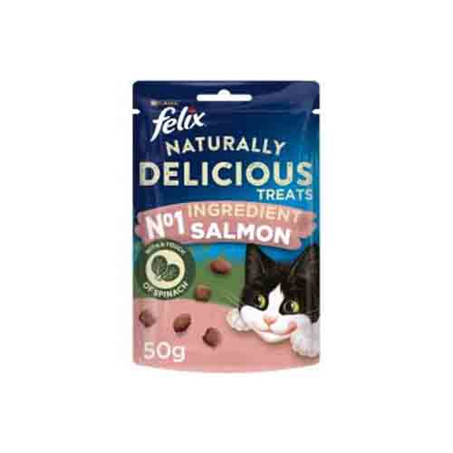 Felix Naturally Delicious Salmon &amp; Spinach 8 x 50g