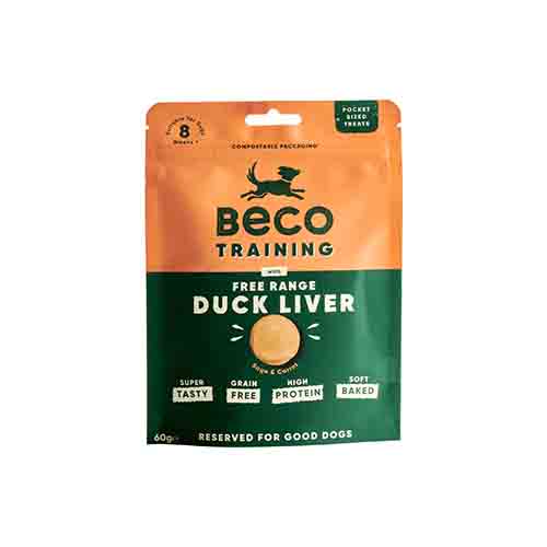 Beco Training Free Range Duck Liver 10 x 60g