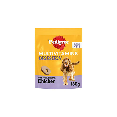 Pedigree Multivitamins Digestion With 100% Chicken 6 x 180g