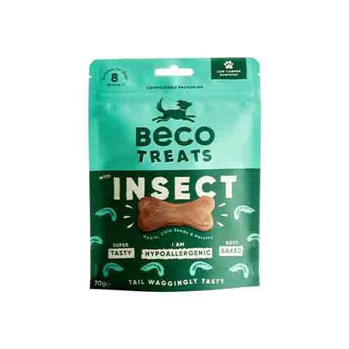 Beco Treats Insect With Apple, Chia Seeds &amp; Parsley 10 x 70g