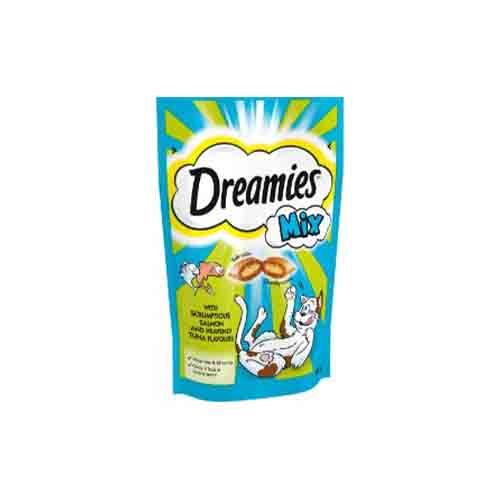 Dreamies Mix with Scrumptious Salmon &amp; Tuna 8 x 60g