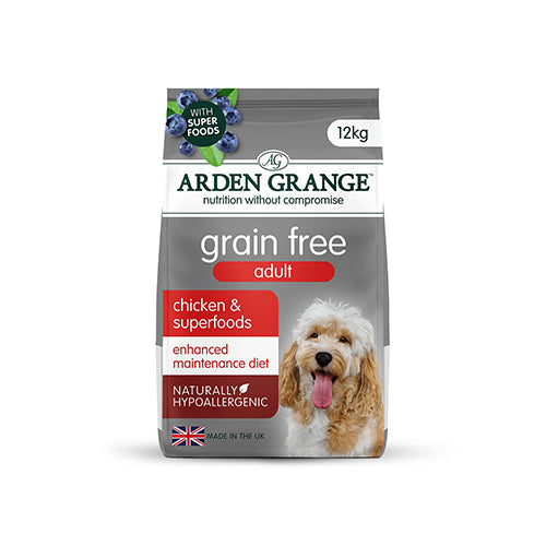 Arden Grange Grain Free Adult Chicken &amp; Superfoods 12kg Dry Dog Food