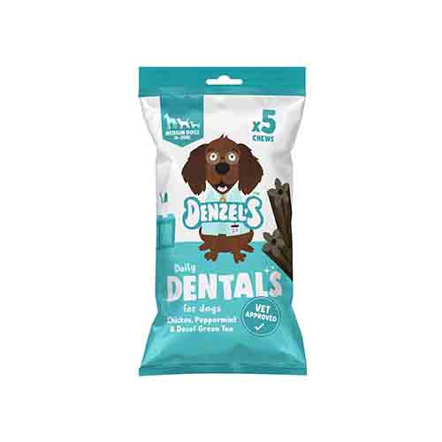 Denzel's Daily Dental Medium Dogs Chicken & Peppermint 10 x 100g