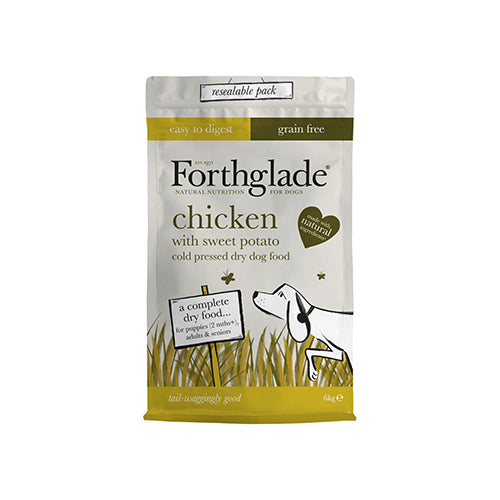 Forthglade Adult Grain Free With Chicken Cold pressed 6kg Dry Dog Food