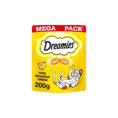 Dreamies With Delicious Cheese Mega Pack 6 x 200g