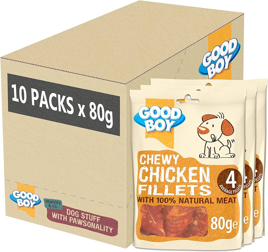 Good Boy 10 x 80g Chewy Chicken Fillets