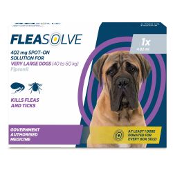 Fleasolve Spot On Solution For Very Large Dog 402ml 1 Pipettes